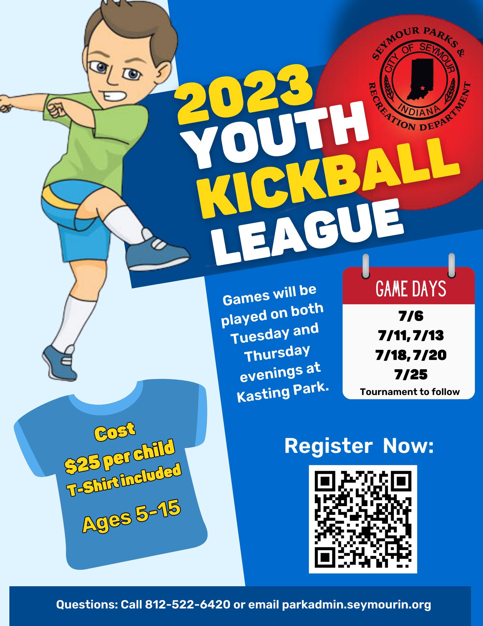 Today is the last day to sign up for Seymour's 2023 Youth Kickball