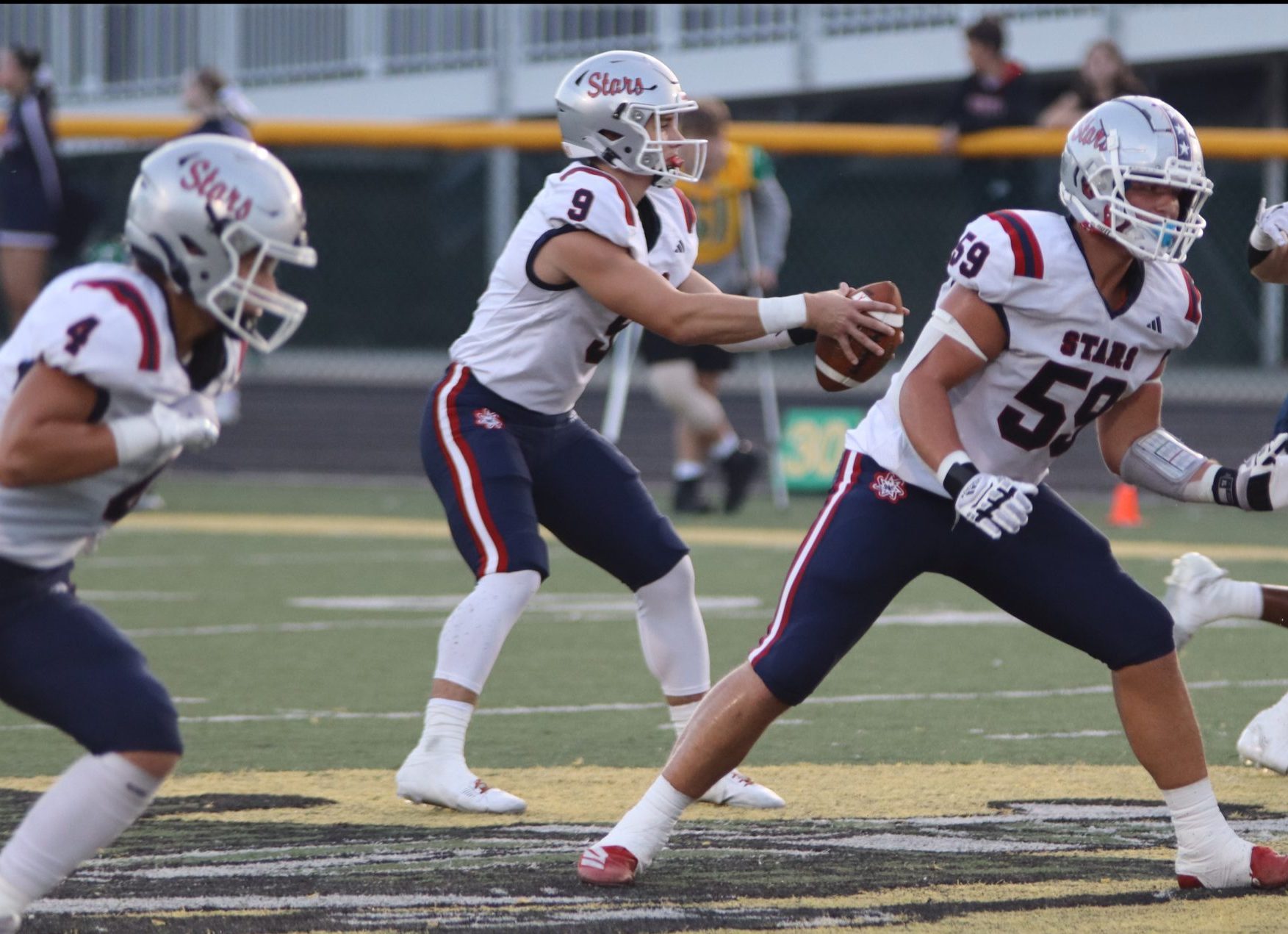 It's not Bears weather just yet, but Cubs don familiar football