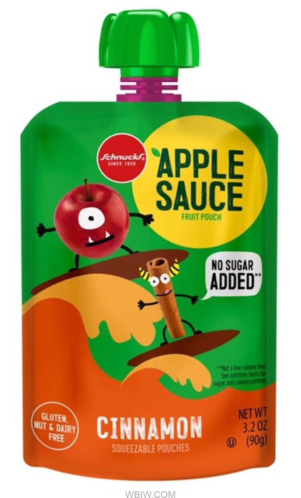 Voluntary recall of WanaBana Apple Cinnamon Fruit Purée pouches due to
