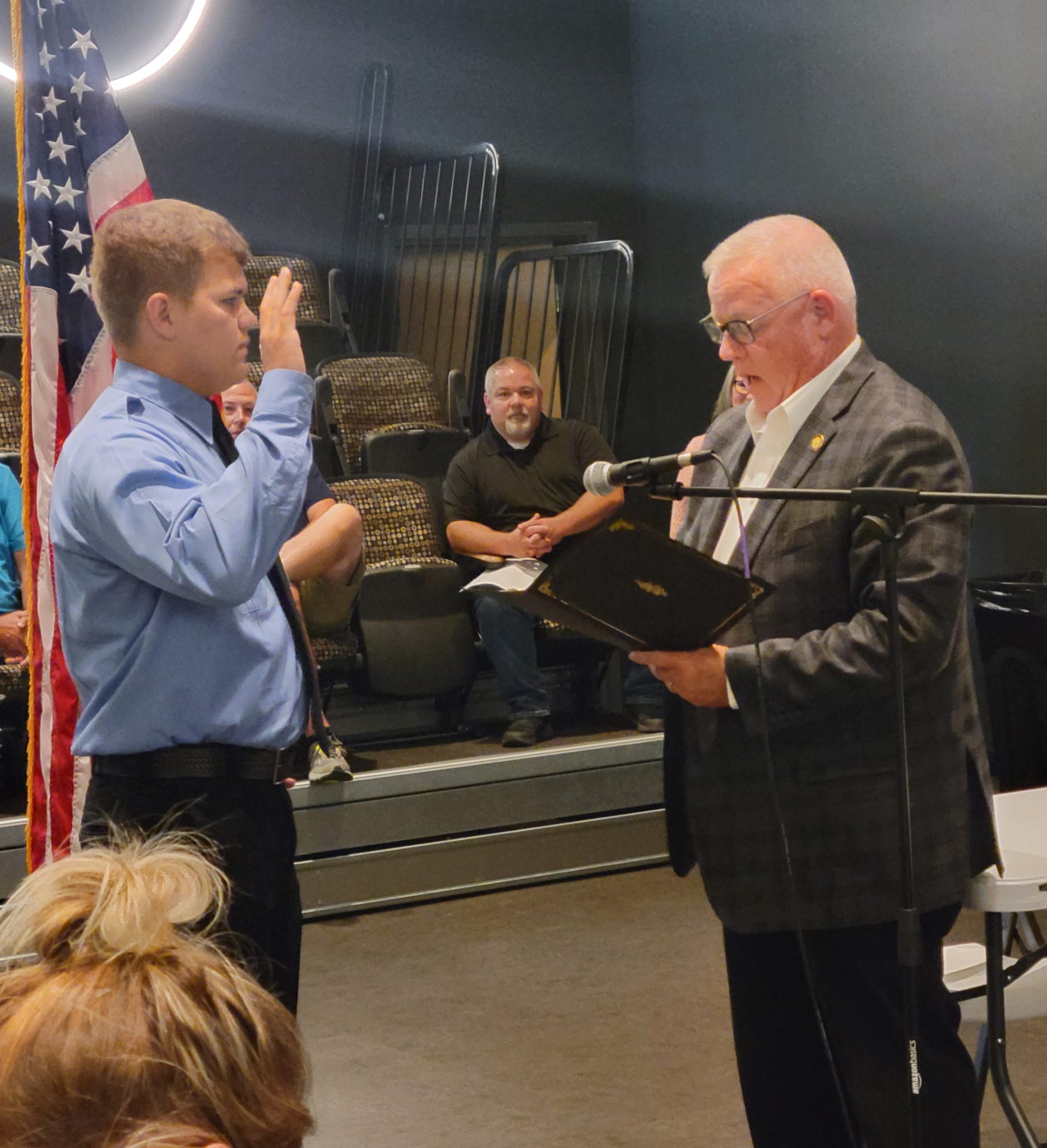 Bedford Fire Department's Newest Firefighter Was Sworn In Tuesday Night ...