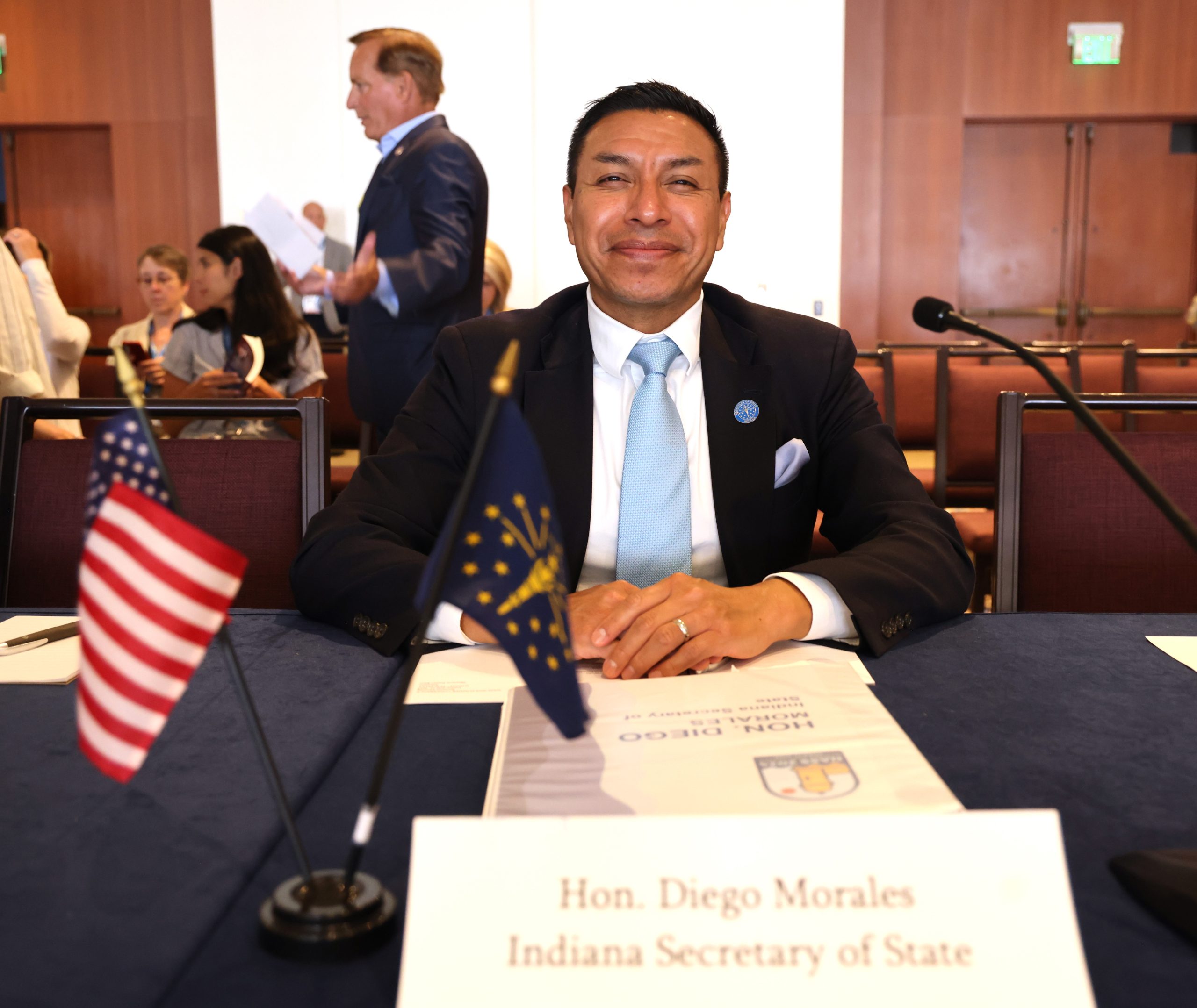 Secretary of State Diego Morales attends and presents at NASS Summer