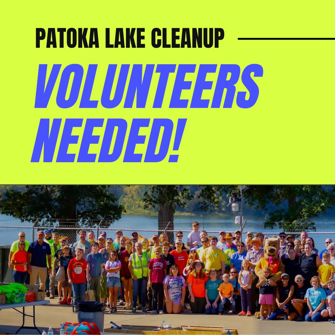 Mark your calendars Patoka Lake Clean Up Day set for September 28th WBIW