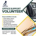 The White River Humane Society is seeking a volunteer for office support