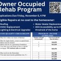 Turn in your application for Bedford’s Owner Occupied Rehabilitation Program by Nov. 8